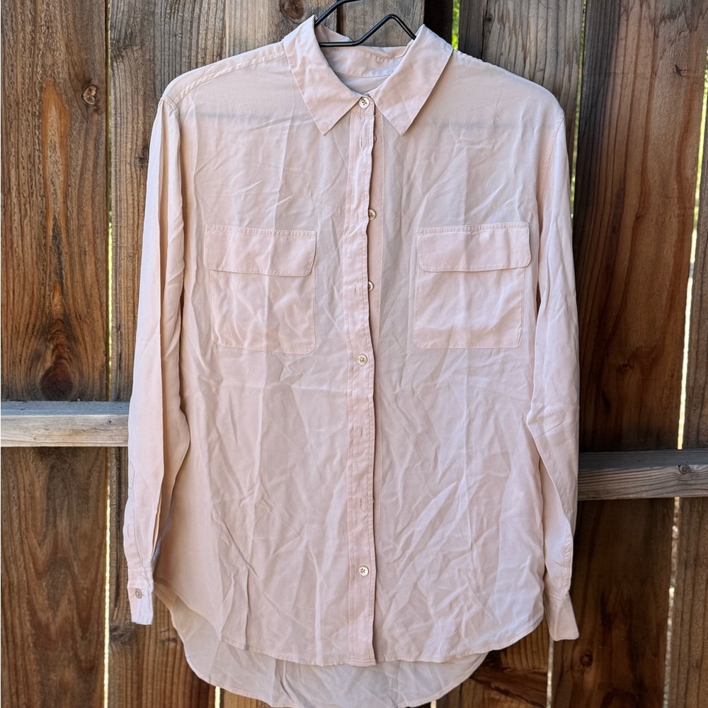Equipment Femme Light Pink Button-Up Shirt